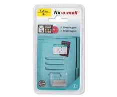Magnetas Fix-O-Moll 3562805, 0,5 cm x 0,5 cm x 0,5 cm, pilkos spalvos, 8 vnt.