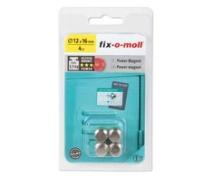 Magnetas Fix-O-Moll 3562820, pilkos spalvos, 4 vnt.