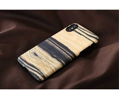MAN Telefono dėklas iPhone X/XS, baltas juodmedis