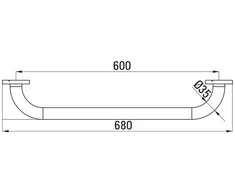 Thema Lux Sourcing Tiekimo kietas laikiklis PG-02 60 CM