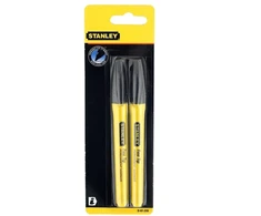 Marķieris Stanley 0-47-316, 12 cm, melna krās., 2 gab.