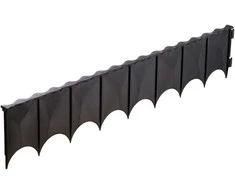 Mauriņa apmale Garden Center, 60 cm x 12 cm, melna krās.