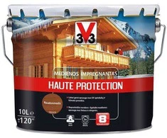 Medienos impregnavimo priemonė V33 Haute Protection, raudonmedžio spalvos, 10 l