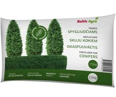 Baltic Agro BALTICAGRO Spygliuočių ir kitų visžalių augalų trąšos, 15 kg