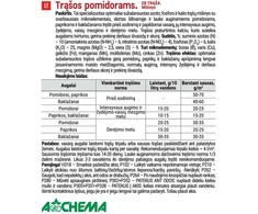 Trąšos pomidorams, paprikoms Agrochema, didelės talpos, 1kg