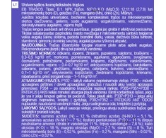 Universalios trąšos Garden Center, dideliems kiekiams, 2kg