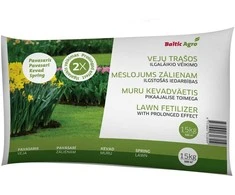 Baltic Agro BALTICAGRO Pavasarinės vejų trąšos, ilgalaikio veikimo, 15 kg