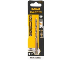 Grąžtas metalui HEX 1/4, 6,0 mm, DeWALT