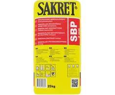 Dekoratyvinis tinkas SAKRET SBP, samanėlė 2 mm, 25 kg