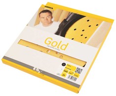 Mirka ŠLIFAVIMO DISKAS GOLD 225 MM GRIP 27 SKYLIŲ P60 10 VNT.