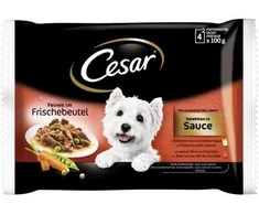 CESAR skonių rinkinys padaže 4x100g [304911]
