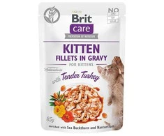 Brit Care Kitten Fillets in Gravy kalakutiena NEW 85 g
