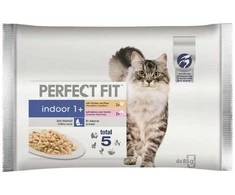PERFECT FIT Saszetki Indoor kur&amp;los 4*85g [363314]