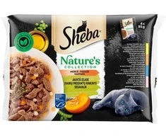 Konservuotas kačių ėdalas SHEBA, įvairios mėsos rinkinys, 4 x 85 g
