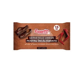 Drėgnosios avalynės servetėlės EXPERTTO, 15 vnt.