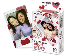 Fujifilm fotoplokštelės Instax Mini 1x10 Heart Sketch