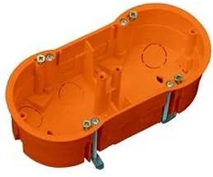Montavimo dėžutė dviguba Pawbol A.0010P, 2 x 68 x 46 mm