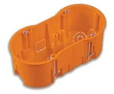 Double mounting box Pawbol A.0010PG. 68 x 60 mm