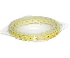 Arras Tvirtinimo juosta, perforuota, 12 x 0.7 mm, 3 m, geltona