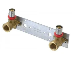 Montāžas plāksne ar presēšanas elkoni TDM Brass, DIA20 mm, 90 °