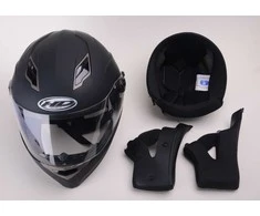 Nežinomas Motociklininko šalmas HD-09B, dydis XL, juodas