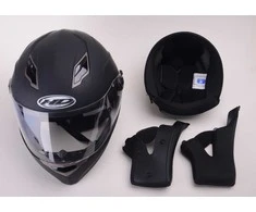 Nežinomas Motociklininko šalmas HD-09B, dydis M, juodas