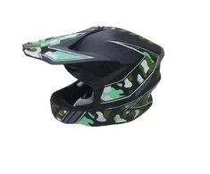 Motociklininko šalmas HD-806, M ,57-58 cm,, juoda sp./žalia sp.