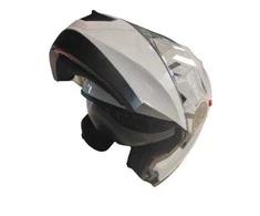 Motociklininko šalmas YM-925, L ,59-60 cm,, balta sp.