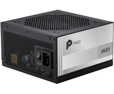 MSI PRO A1000PL PCIE5 EU Juoda Reljefinis kabelis 1000W pilnai modulinis Platinum ENFR spalvota dėžutė medinis padėklas 84M