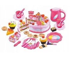 Multistore Žaisliniai virtuvės reikmenys, torto rinkinys EcoToys Birthday Set, įvairių spalvų