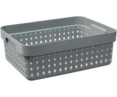 Plastikinė dėžė Seoul M NHG 13.1x26.8x35.7cm pilka