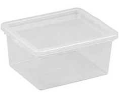 NHG Dėžė su dangčiu Basic box Plast Team 2L permatoma