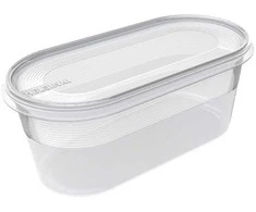NHG Plastikinė dėžutė maistui užšaldyti Plast Team 0.8L/19x9x7.9cm Helsinki