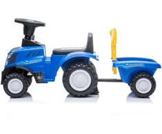 None „Baby Care New Holland 658T“ traktorius, mėlynas.