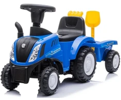 None „Baby Care New Holland 658T“ traktorius, mėlynas.