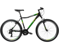 Dviratis Romet Rambler R6.1 JR 2025 juodas-žalias-pilkas-17" / M (Dydis: 17" / M)