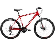 Dviratis Romet Rambler R6.2 2025 red-baltas-pilkas-17" / M (Dydis: 17" / M)