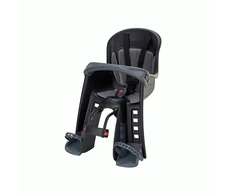 None Polisport Child seat 9-15 kg, juodas-pilkas, with frame attachment in front