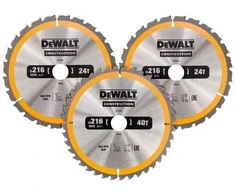 None DEWALT diskinis pjūklas EX KPL. 3 vnt 250 mm 2x24z, 1x48z DT1963