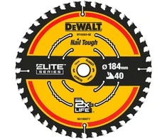 None Pjov. diskas medienai DeWalt ELITE CSB 184x16mm 40T