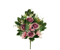 None Artificial bouquet. rose. pink col.. 56 cm