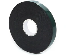 None Divpusēja līmlente, 500 cm x 1.2 cm, melna krās.