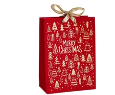 None Gift bag Velvet. 11.5 cm x 16 cm. red col.