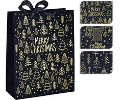 None Gift bag Velvet. 18 cm x 23 cm. juodas col.