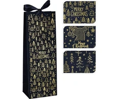 Nežinomas Gift bag Velvet Bottle. 13 cm x 35 cm. juodas col.