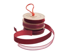 None Dovanų pakavimo juostelė 3pack. bordo