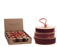 None Dovanų pakavimo juostelė 3pack. bordo