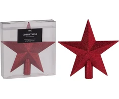 None Christmas medžio topper AVS102580. red. plastikas