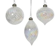 Klass Christmas Tree toy 70690. 8 cm. glass