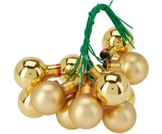 Mondex BOMBKI NA DRUCIKU 2,5 CM ZŁOTE